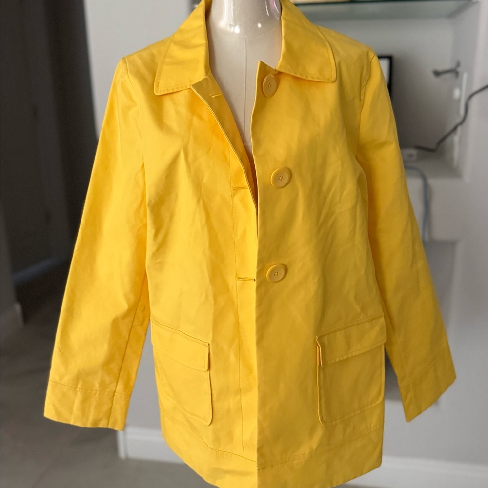 Old Navy Yellow Trench Coat for Women